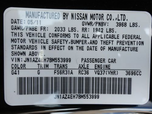 2011 Nissan 370Z Base Coupe 2-Door 3.7L, US $29,500.00, image 22