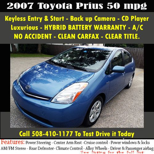 2007 toyta prius (hybrid 50mpg)