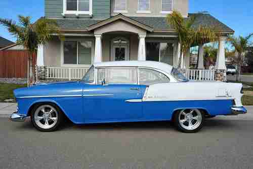 Restored 1955 Chevy BelAir 350 4Sp New Paint&Int PDiscB California Show & Drive, image 2