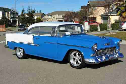 Restored 1955 Chevy BelAir 350 4Sp New Paint&Int PDiscB California Show & Drive, image 3