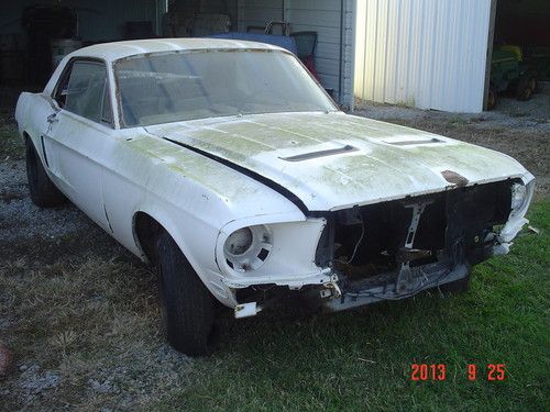 1968 mustang  a/c p/s parts car