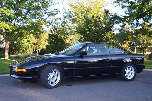 1995 bmw 840ci  nr no reserve &#034;low&#034; miles 81k black/black exclnt condition auto