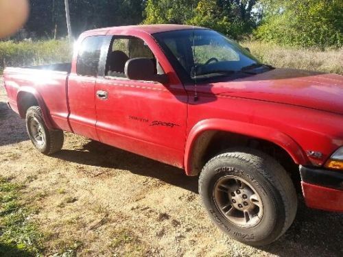 1998 dodge dakota sport extended cab pickup 2-door 5.2l, 4x4