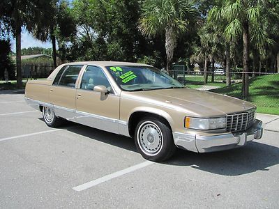 Carfax certified 1 florida owner fleetwood brougham! no rust! beautiful car!!!!!