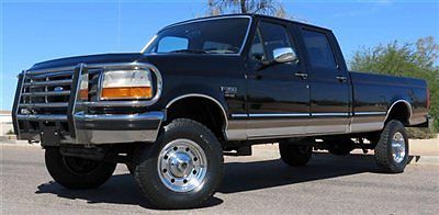 No reserve 1997 ford f350 7.3l diesel crew cab long bed beautiful low mile az!!!