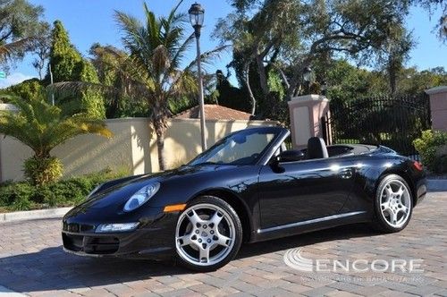 2007 porsche 911 carrera cabriolet**sport chrono pack**6 spd manual**