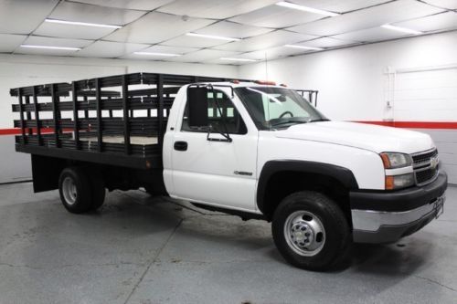 05 silverado 3500 hd drw dually rack body 6.0l vortec v8 auto 4x4 4wd one owner