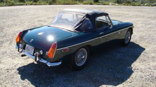 1972 MGB British Racing Green,chrome bumper,overdrive,tan interior,convertible, US $7,000.00, image 4