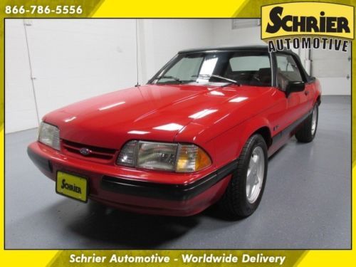 1991 ford mustang lx sport power convertible soft top automatic 5.0l v8 rwd