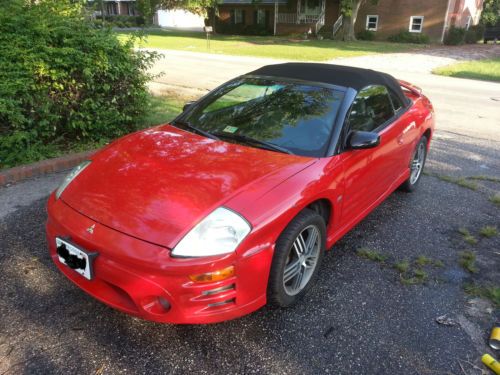 2003 mitsubishi eclipse spyder gts convertible red @reliable@