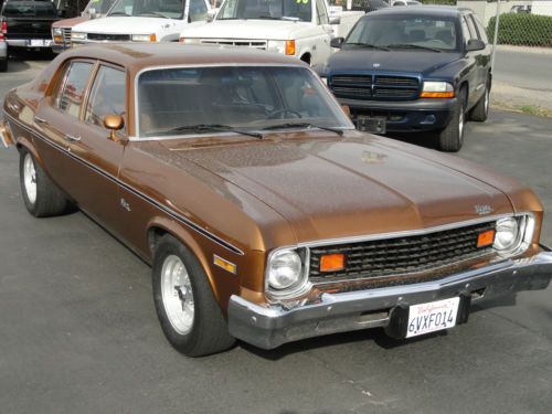 1974 chevrolet nova base sedan 4-door 5.7l