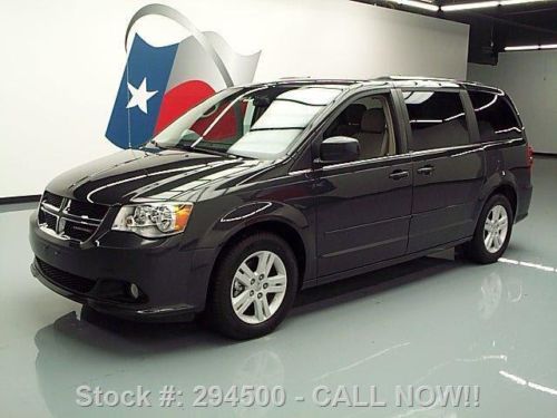 2012 dodge grand caravan crew stow n go rear cam 32k mi texas direct auto