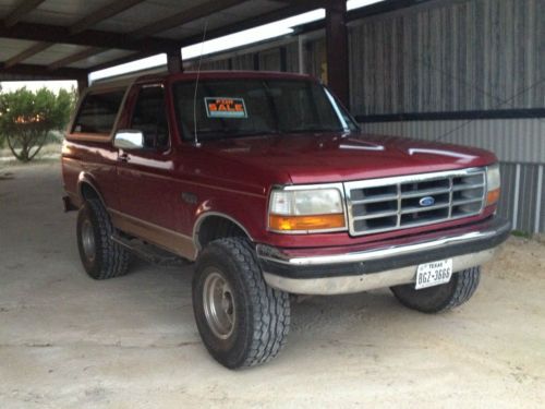 Red eddie bauer ford bronco