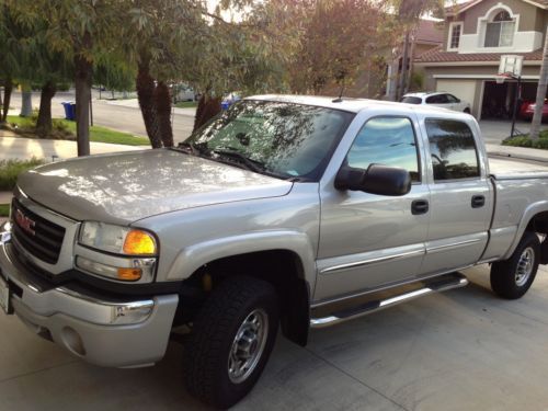 2005 gmc sierra 2500 hd slt crew cab pickup 4-door 6.6l + 2002 travel trailer!!!