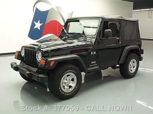 2003 jeep wrangler x 4x4 convertible 5 speed 68k miles texas direct auto