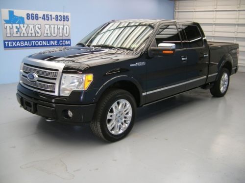 We finance!!!  2010 ford f-150 platinum 4x4 flex-fuel roof nav rcam texas auto