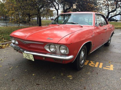 Unique red &#039;65 corvair monza with body by fisher! ready to drive!