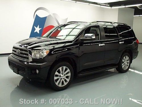 2008 toyota sequoia ltd sunroof nav rear cam 20&#039;s 36k texas direct auto