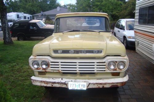 1959 ford f100 short bed, 2wd, stock, old school, patina, rat rod, gasser