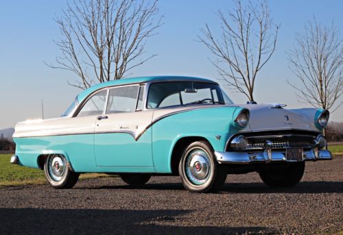 1955 ford fairlane victoria 2dr hardtop 272ci v8 fordomatic low miles! nice!