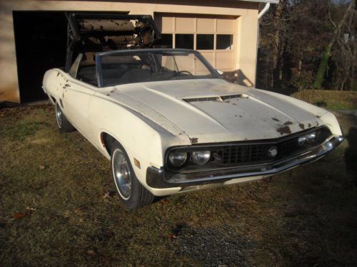 1970 torino gt convertible barn find hide-a-ways 351c 2v