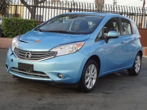 2014 nissan versa note sl damaged salvage runs! economical only 6k miles l@@k!!