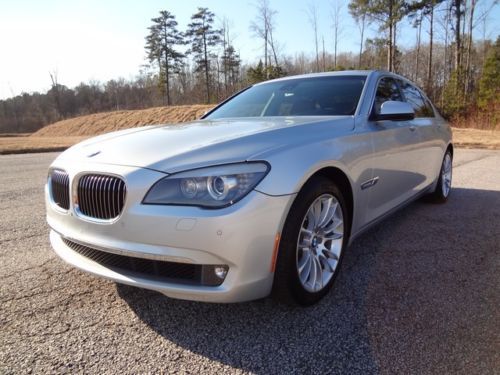 Stunning 2011 titanium silver bmw 740 li twin turbo loaded saddle nappa leather