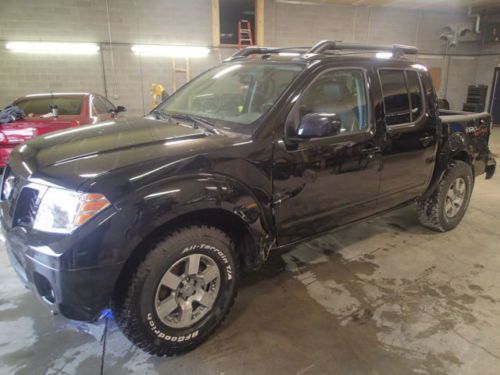 2011 nissan frontier pro 4x, salvage, damaged, wrecked, runs and drives