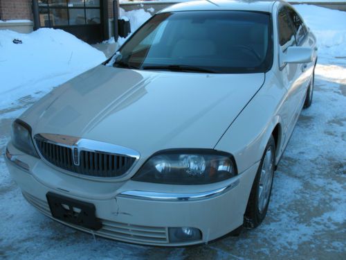 2003 white lincoln ls  sedan 4-door 3.0l