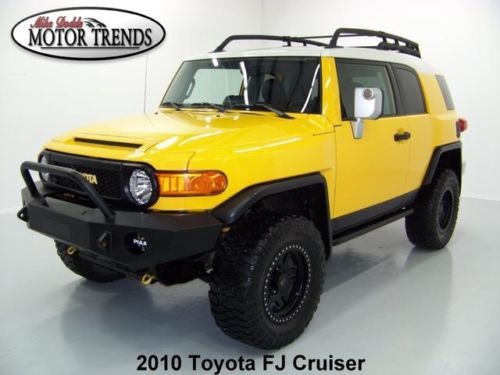 2010 toyota fj cruiser 4x4 lifted procomp wheels brushguard rearcam roofrack 21k