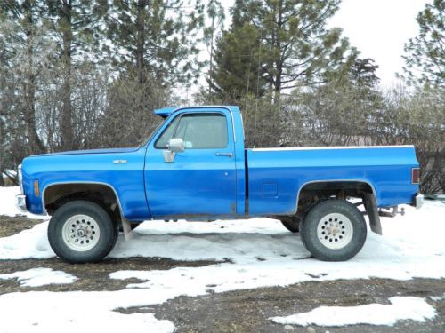 1984 chevy chevrolet 1/2 ton 1500 c/k short box bed frame 4x4 4wd 350 turbo 350