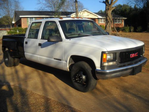 1996 gmc 3500 crew cab. 4-dr. dually 5.7 vortec v-8 auto