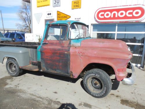 1959 CHEVROLET PICKUP WITH 1955 GMC FRONT CLIP, image 2
