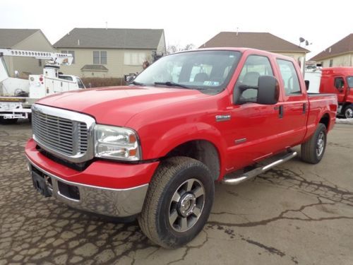 2005 ford f250 xlt 4x4 crew cab custom pickup turbo diesel 105k miles no reserve