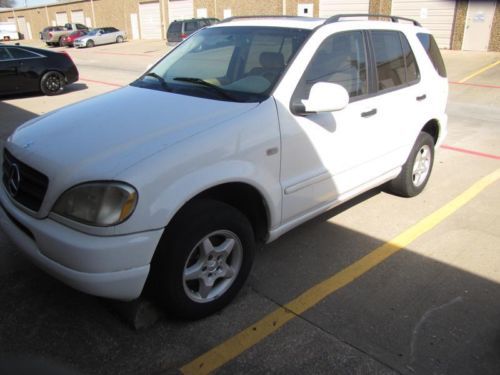 1999 mercedes - benz ml class ml320 awd | 4wd | white | clean title | no reserve