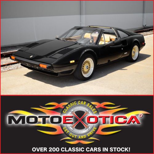 1980 ferrari 308 gtsi - black on tan! - $30k in records - 37k miles! - video!