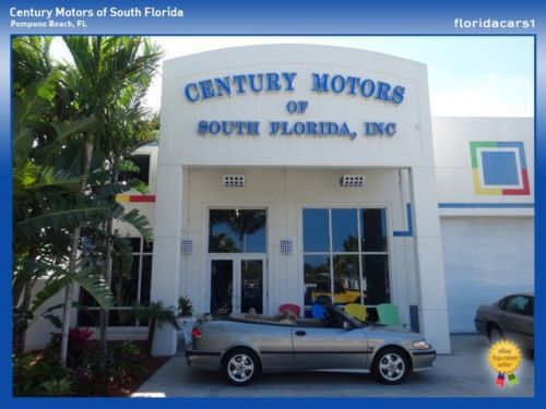 2001 saab 9-3 se convertible 2.0l i4 turbo auto low mileage leather cpo warranty