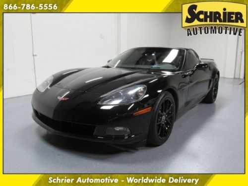 10 chevy corvette black targa roof navi bose 6 speed 8k miles heated leather