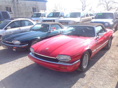 1994 jaguar xjs 4.0l 6 ccyl rare red with black leather!! 69k original miles!