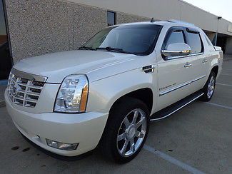 2008 cadillac escalade ext all wheel drive-white diamond-navigation-moonroof