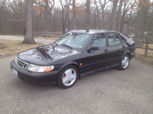 1996 saab 900 se turbo hatchback 4-door 2.0l blk/blk leather sunroof a/c