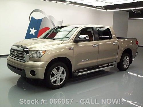 2008 toyota tundra ltd crewmax htd leather nav 20&#039;s 50k texas direct auto