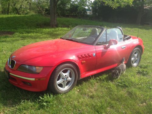 1996 bmw z3 convertable james bond car red and ready to go