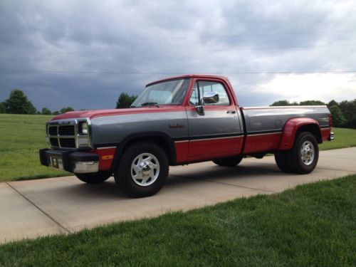 1993 dodge d250 le day cab cummins turbo diesel dually low miles