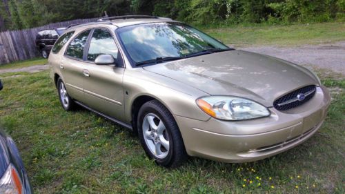 2001 ford taurus ses wagon gold runs great super clean l@@k