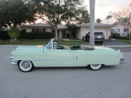 1955 CADILLAC SERIES 62 CONVERTIBLE GROUND UP BOLT AND NUT RESTORATION MINT CAR, image 2