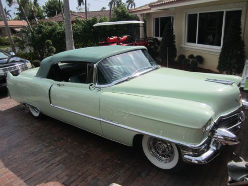 1955 CADILLAC SERIES 62 CONVERTIBLE GROUND UP BOLT AND NUT RESTORATION MINT CAR, image 4