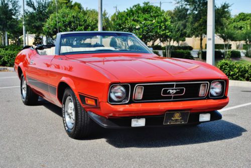 Laser straight 42ks 1973 ford mustang convertible p,s,p.b auto stunning classic