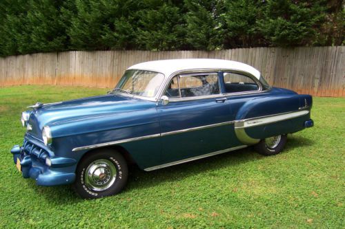 1  sweet   and  solid  1954  chevy  belair,  all  orginal