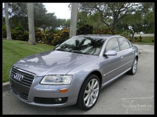 05 a8l w12 12 cylinder model 4 passenger seating clean carfax rear dvd tv fl